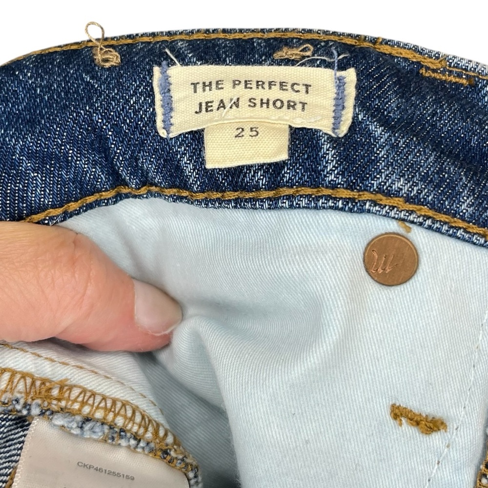 Madewell The Perfect Jean Short Cut Off Denim Shorts Summer Preppy Beach Vacay - Picture 9 of 15